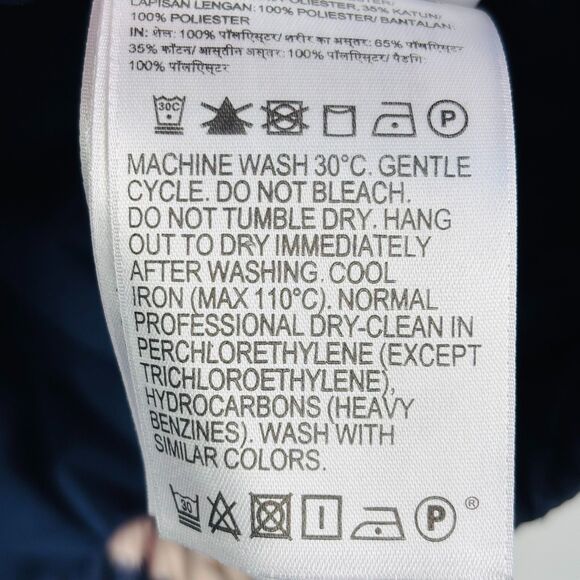 Y2K Roxy quilted jacket S Ikat mixed print boho blue pink full zip Patchwork - Picture 14 of 14